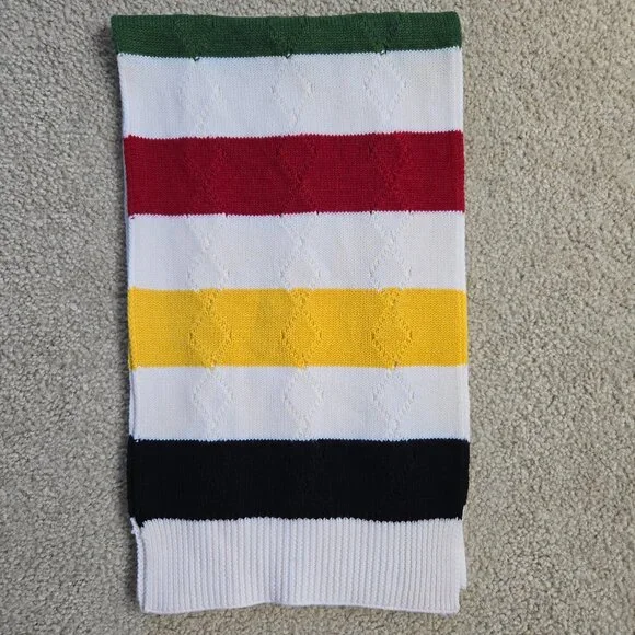 Pendleton Hudson's Bay Stripe Knit Scarf Merino Wool - Picture 4 of 10